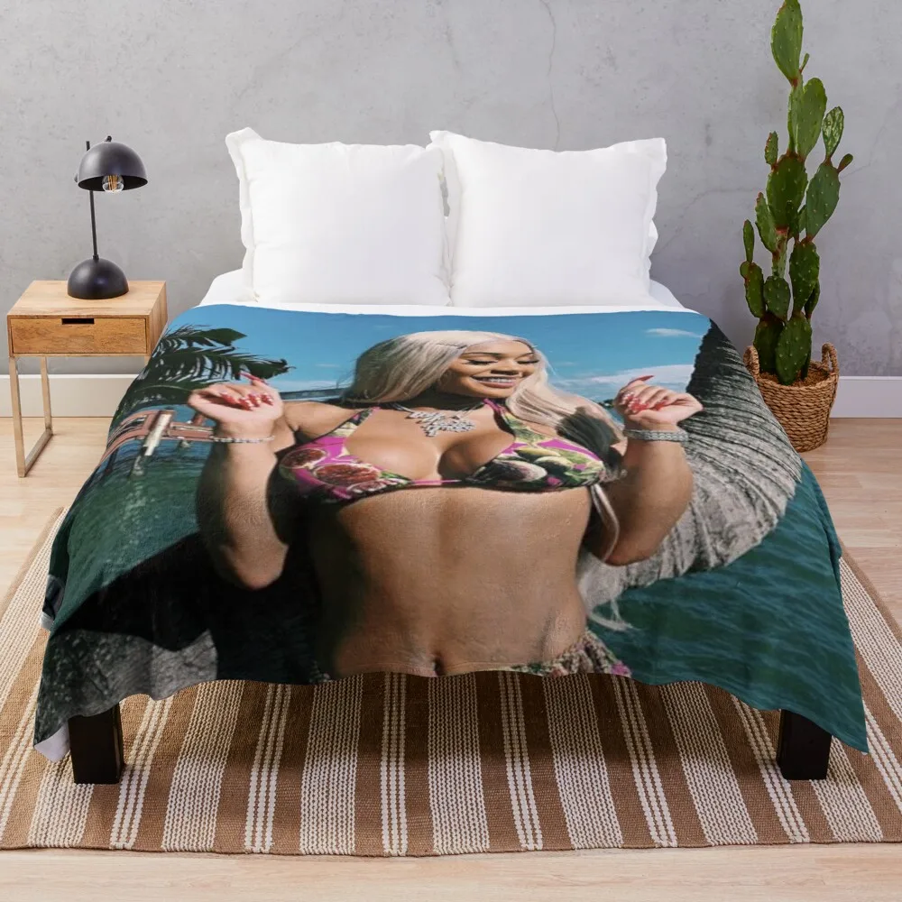 

Saweetie Throw Blanket Designer Blankets Blanket For Decorative Sofa