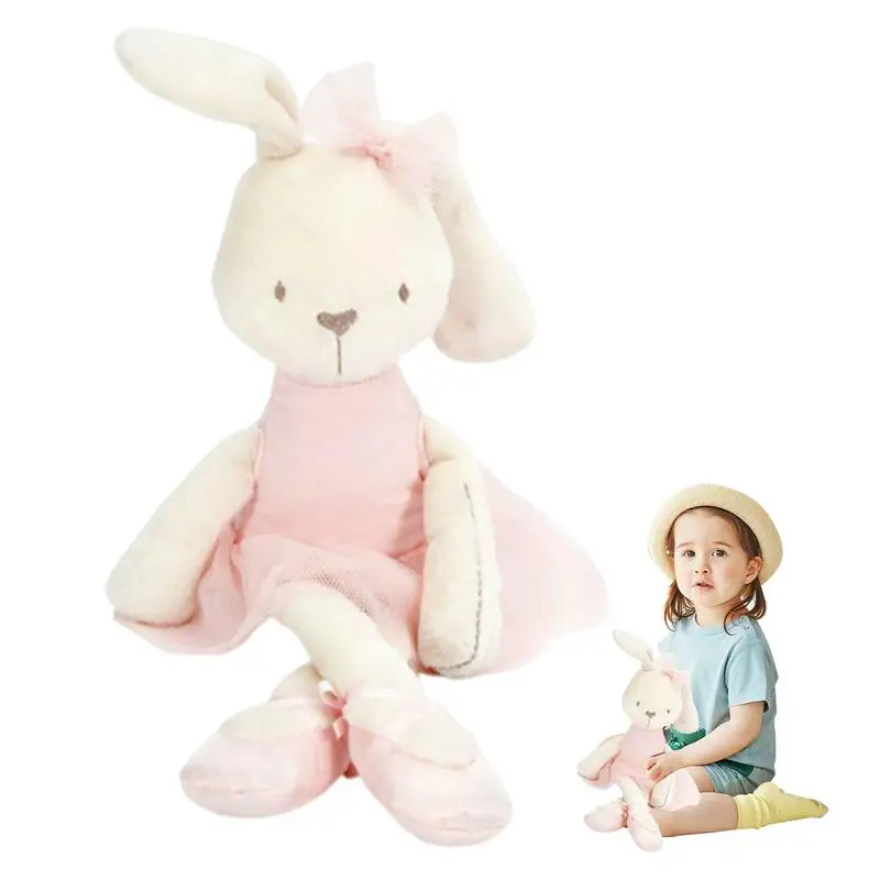 

Bunny Doll For Girls Cute Cuddly Animal Plushie Soft Huggable Rabbit Doll Stuffed Figure For Birthday Christmas Easter New Year
