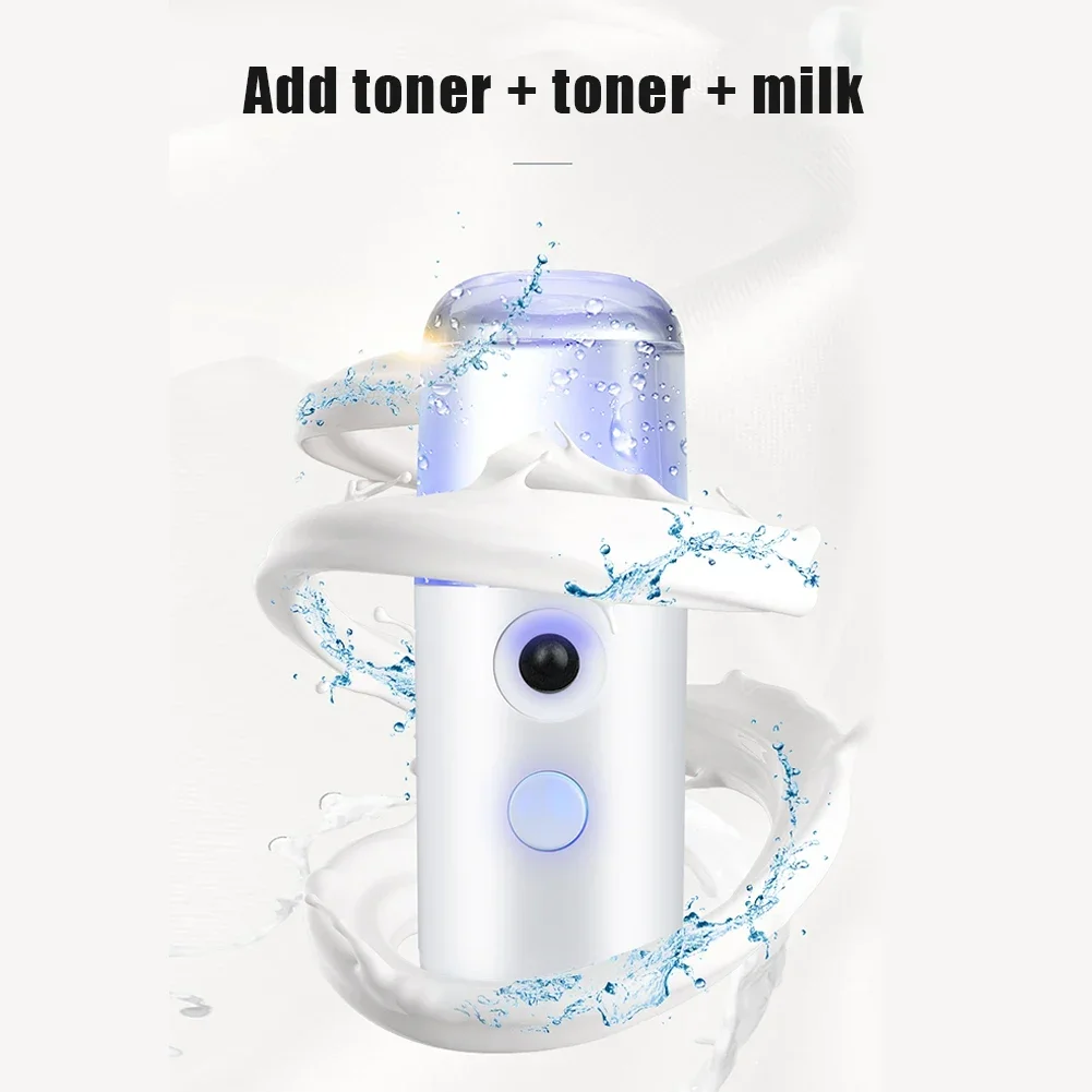 Car Air Humidifier 30ml Mini Nano Facial Sprayer USB Nebulizer Purifier Aromatherapy Essential Oil Diffuser Water Replenishment