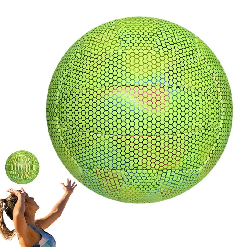 

Beach Volleyball Outdoor Competition Volleyball Glowing Ball Soft Volleyball For Competition Sports Training Nighttime Beach Fun