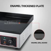 1500W Desktop Hot Plate Steak Fried Pan Frying Griddle Commercial Frying And Grilling Stall Equipment 2