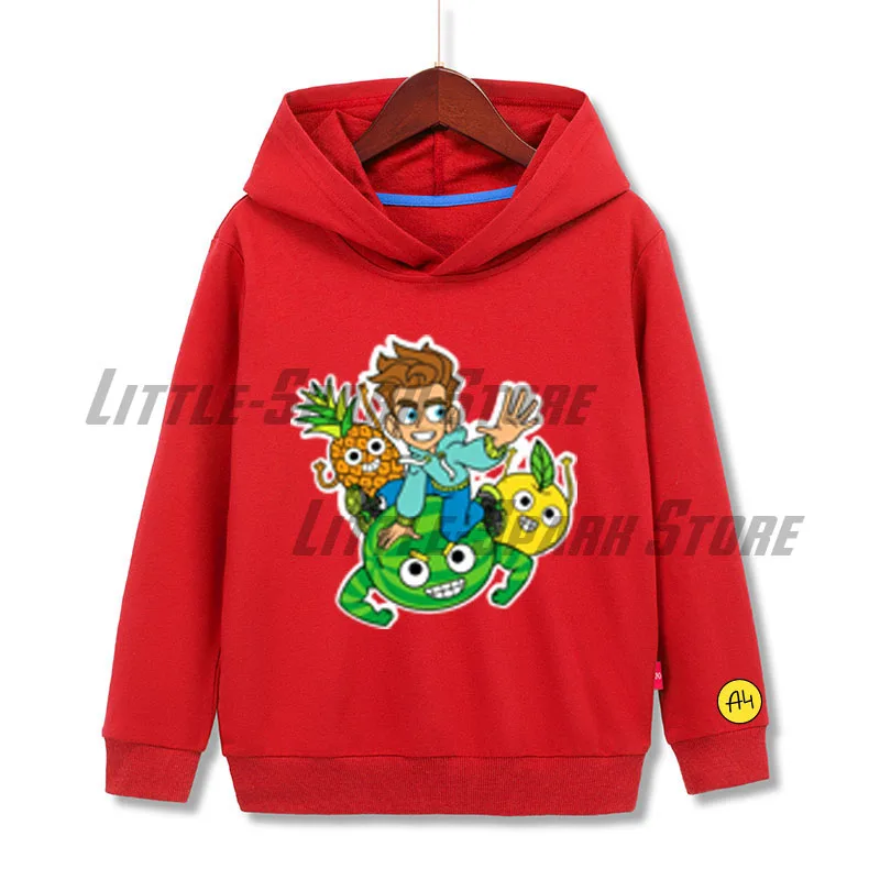 Merch A4 Lamba Children Hooded sweatshirts Cartoon Green LAVA LAVA Boy Girl clothes Spring Autumn Boy Girl Sweatshirt with hood 3