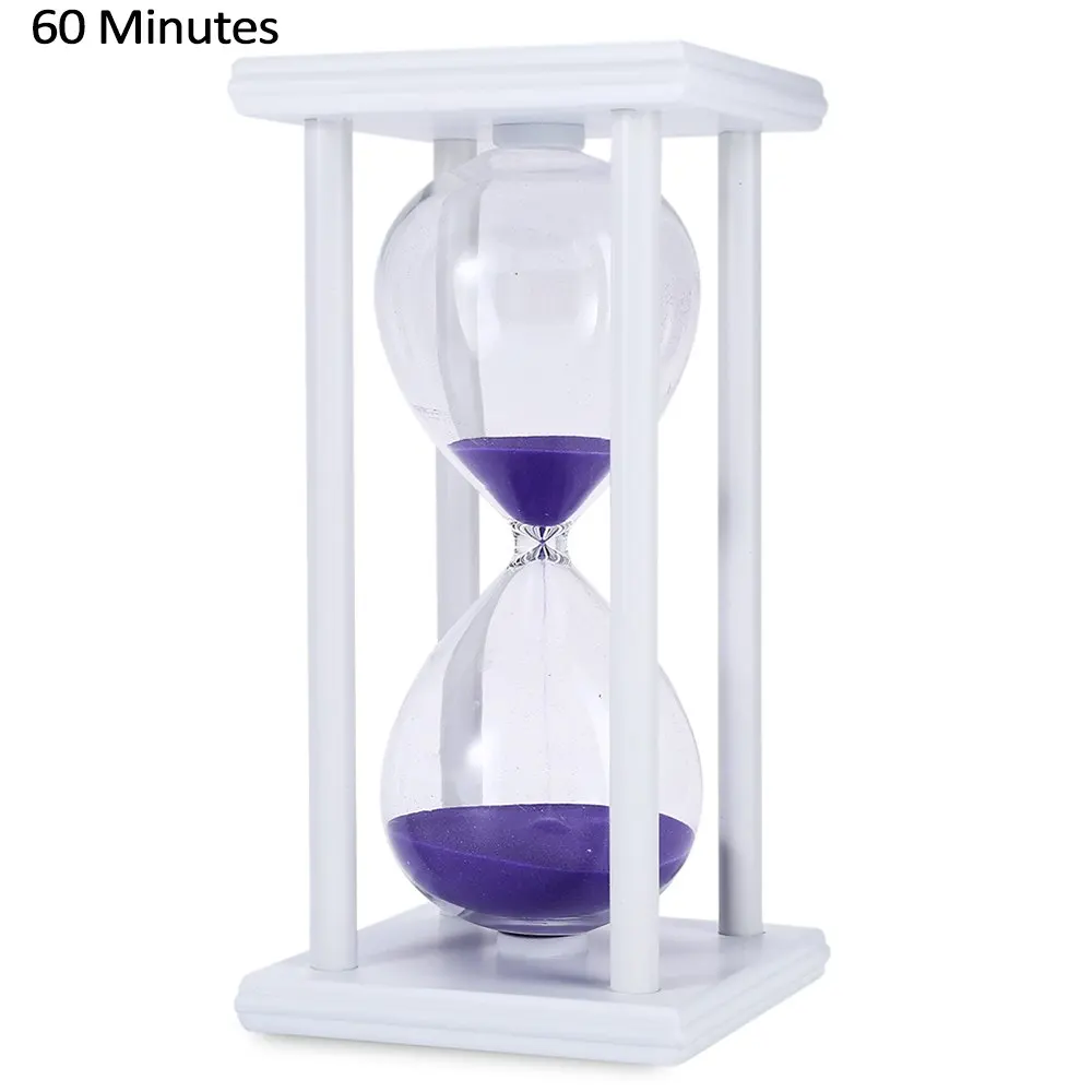 30/60 Minuten Zandloper Zandloper Keuken School Houten Zandloper Zandloper Zand Klok Thee Timers Woondecoratie Cadeau,zwart paars,30mins