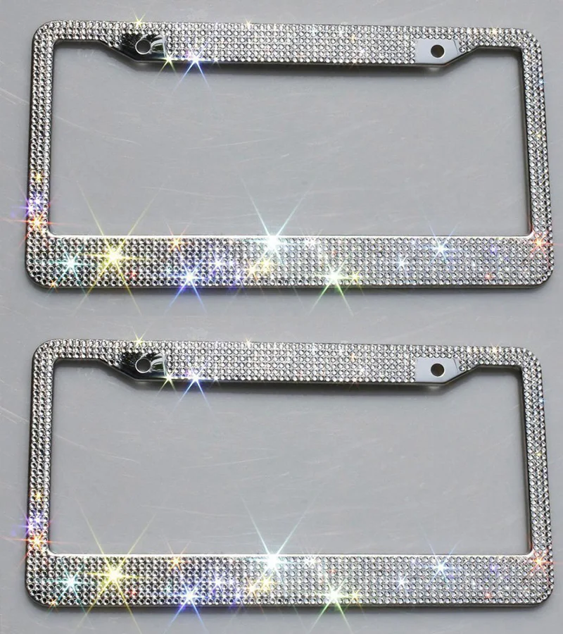 Bling-Crystal-License-Plate-Frame-Women-Luxury-Handcrafted-Rhinestone-Car-Frame-Plate-with-Ignition-Button-For-USA-16