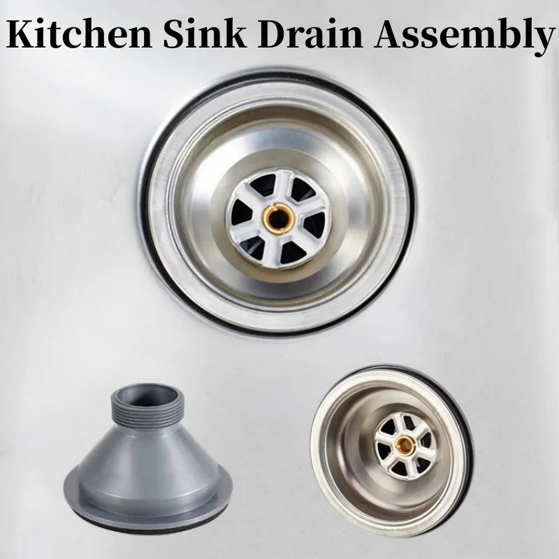 Kitchen Sink Drain Assembly Strainer Stopper Filter