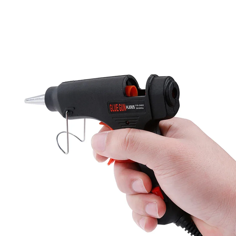 OIMG 20W Hot Melt Glue Gun With 7mm Glue Sticks Mini Household Industrial Guns Heat Temperature Thermo Electric Repair Tool 5