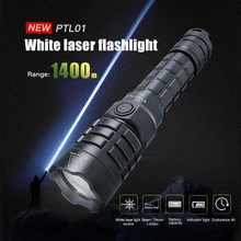  TANK007 PTL01 High Power Laser Flashlight Tactical Flash Light 1400M 500LM IP68 5000mAh 21700 Battery Rechargeable Torch 