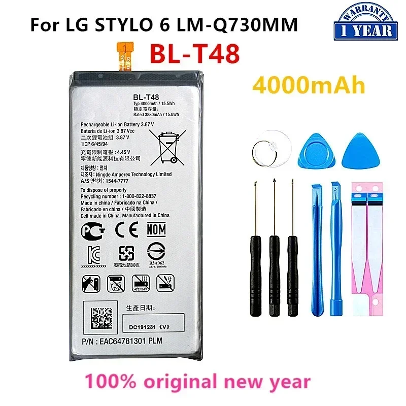 Original BL-T48 4000mAh Battery For LG STYLO LM-Q730MM BL T48