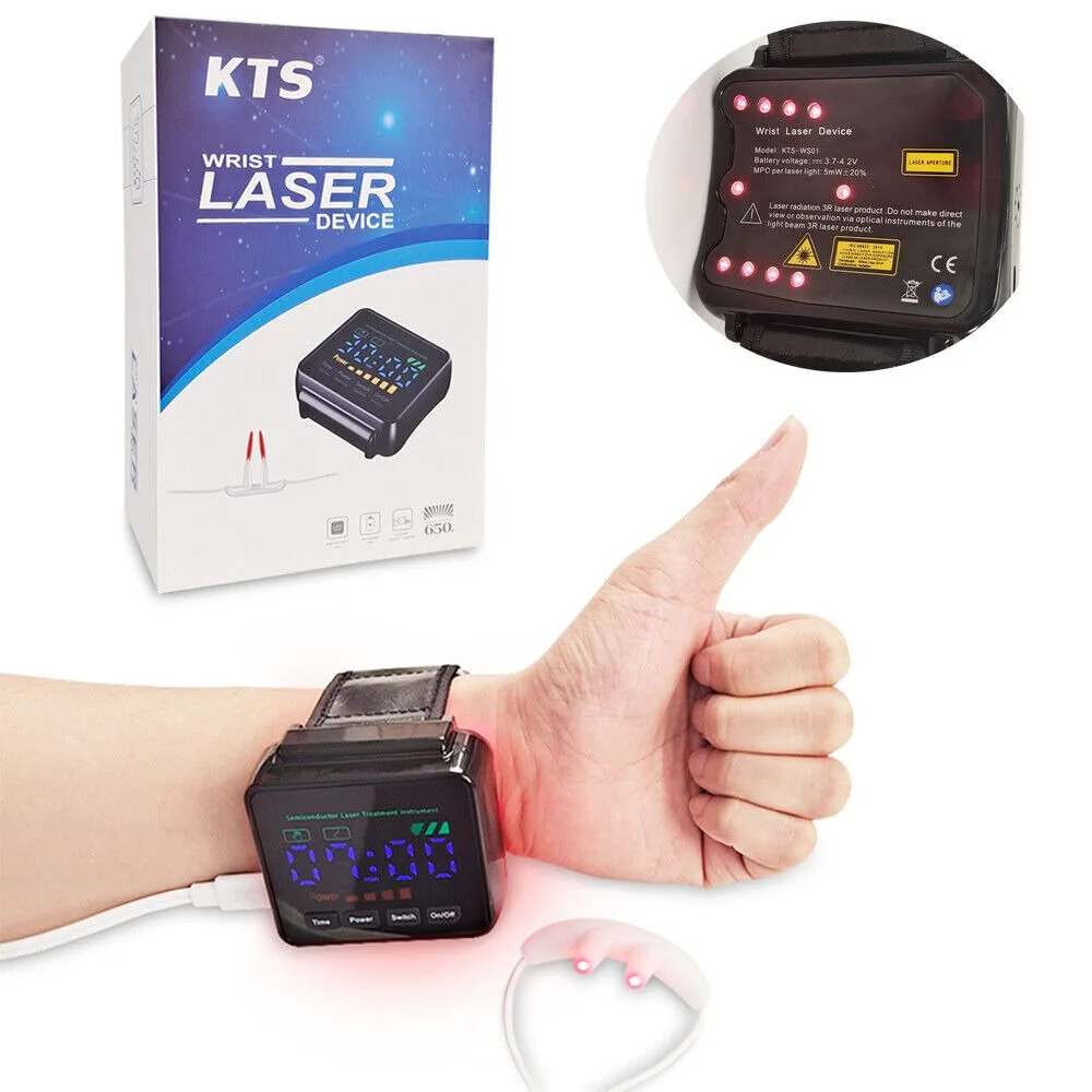 

Wrist Watch Laser Therapy Device, Pain Relief Device, Improve Rhinitis,Promote Sleep,Reduce High Blood Sugar,High Blood Pressure