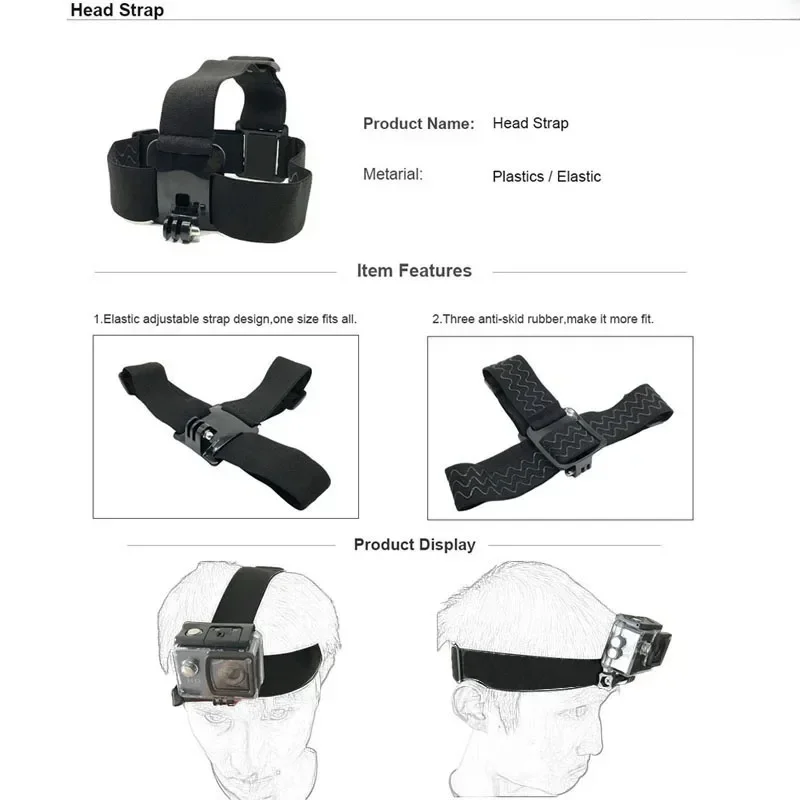 Kit 14 en 1 Accessoires Caméra Action pour GoPro DJI Insta360