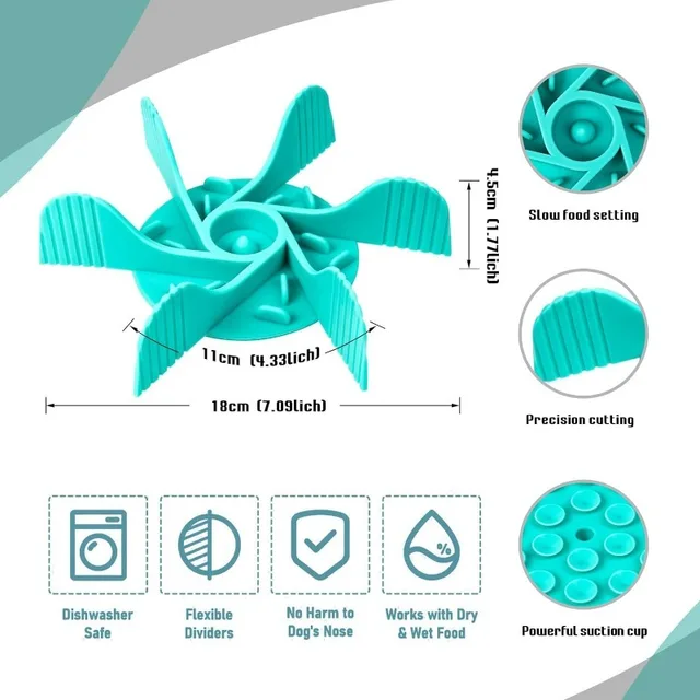 Pet Feeder Plugin Powerful Suction Cup Slow Food Anti Choking Bowl Convenient Easy Clean Extended Dogs Eating Time Pet Supplies 4