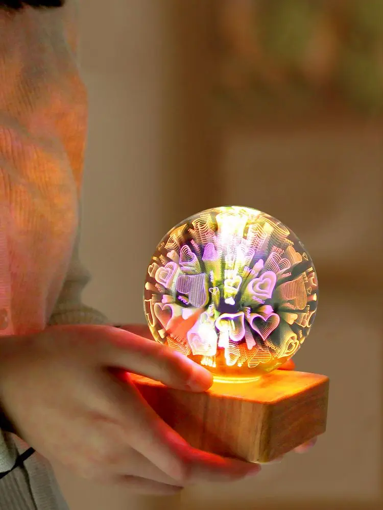 LED 3D Night Light Starry Sky Colorful Atmosphere Projection Lamp Night USB Table Desk Lamp Bedroom Sleep Lamp Decoration Gift