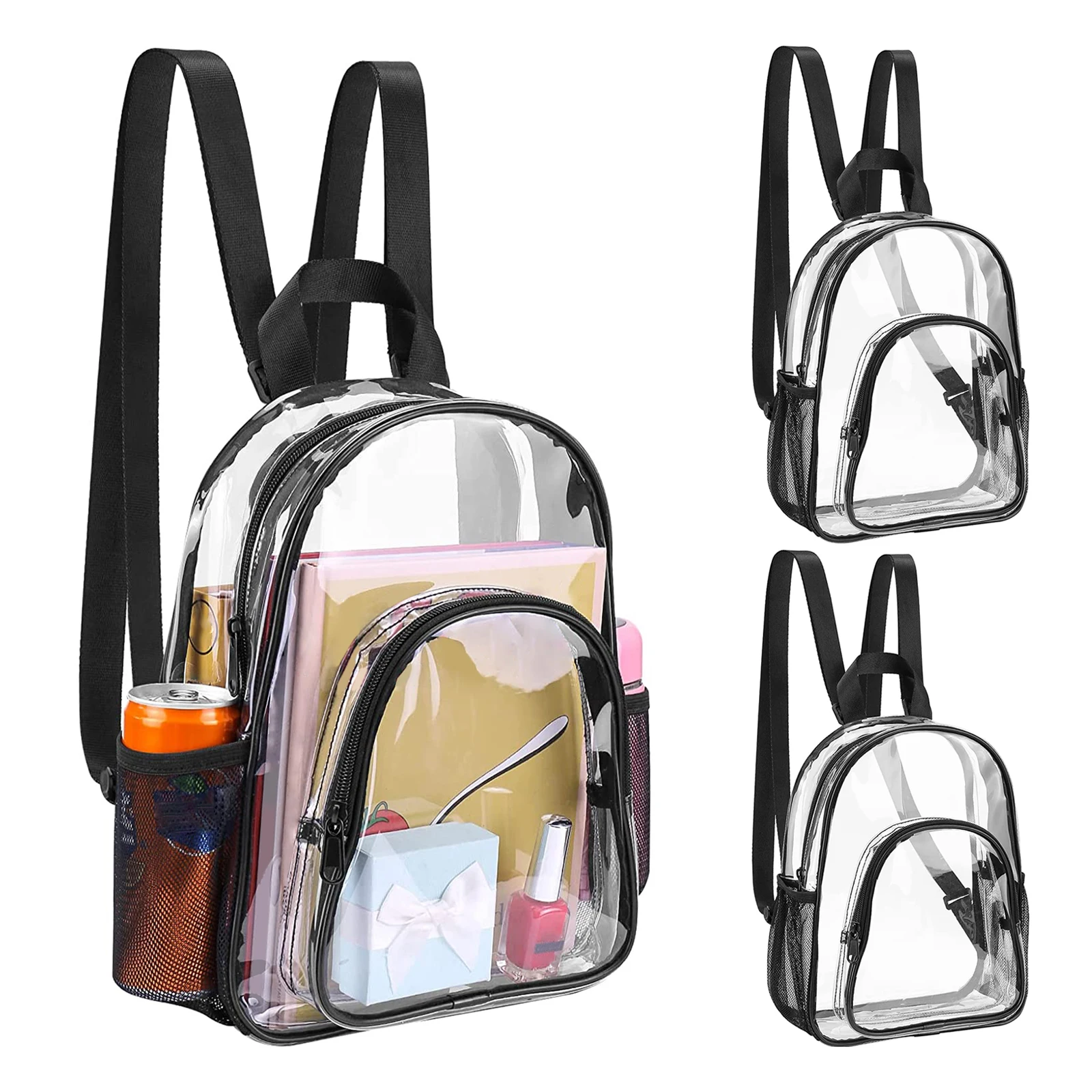 Transparent PVC Backpack for Outdoor Sports and Travel