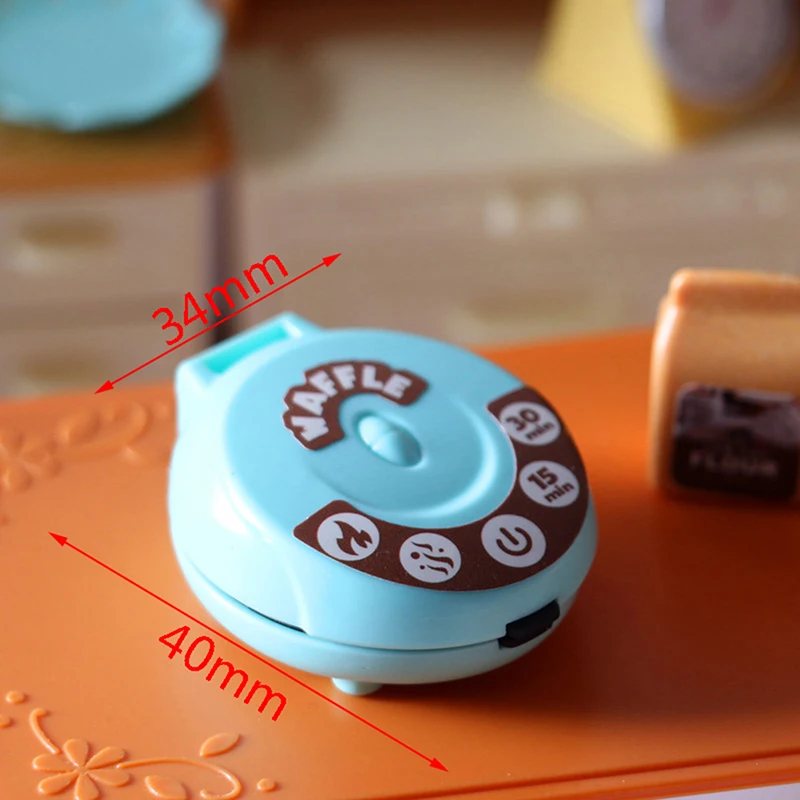 1set 1/6 Scale Dollhouse Miniature Electric Oven Mini Bread Maker Model Kitchen Furniture Accessories For Doll House Decor Toys
