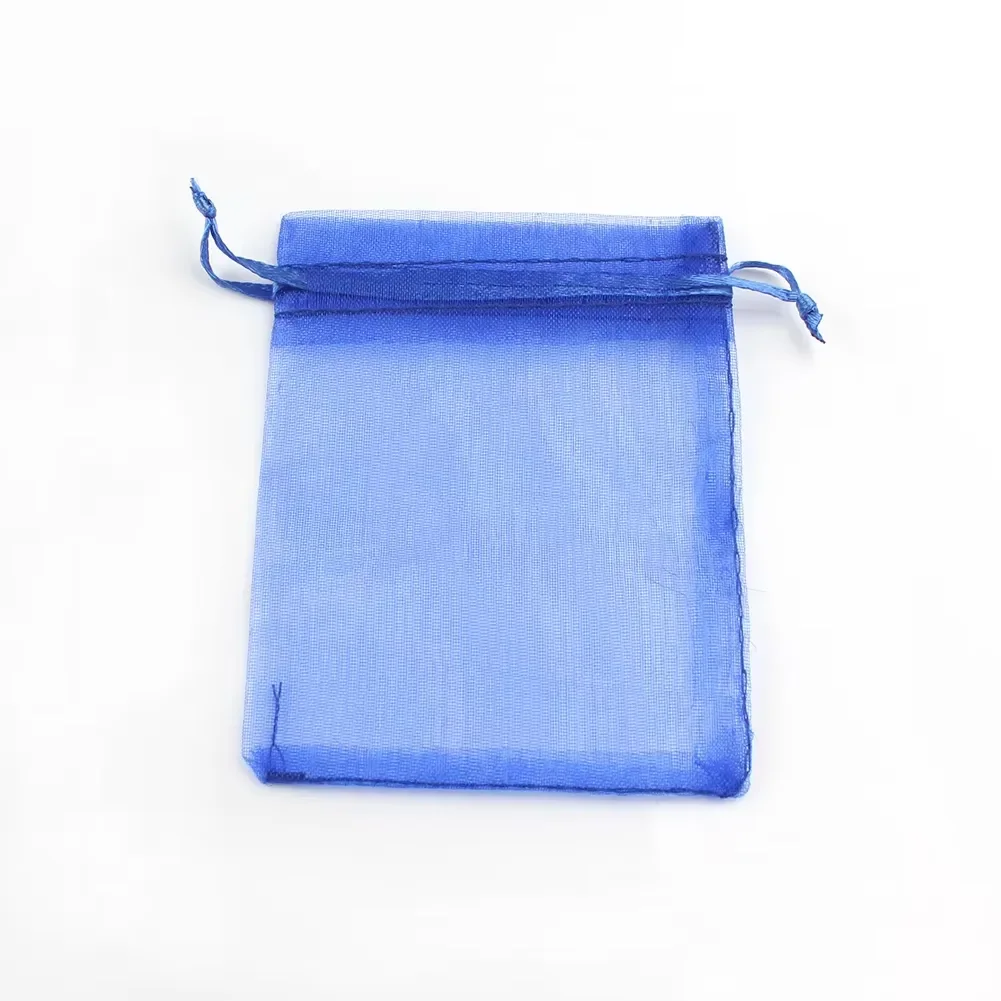 100 teile/los Mehrfarbige Schmuck Verpackung Tasche 5*7 7*9 9*12 10*15 cm Organza Beutel geschenk Lagerung Hochzeit Kordelzug Beutel Großhandel – Detail 11