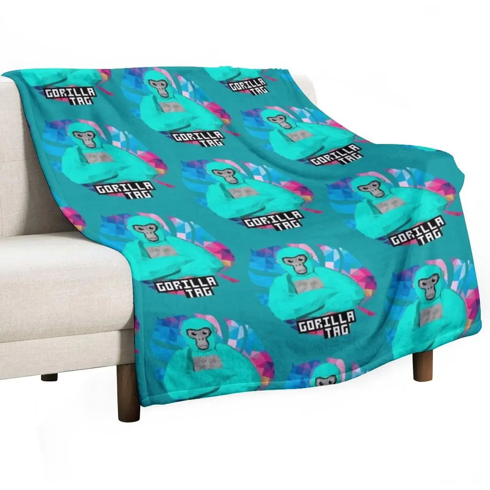 

gorilla tag color leaf Throw Blanket Retros Quilt Stuffeds Blankets