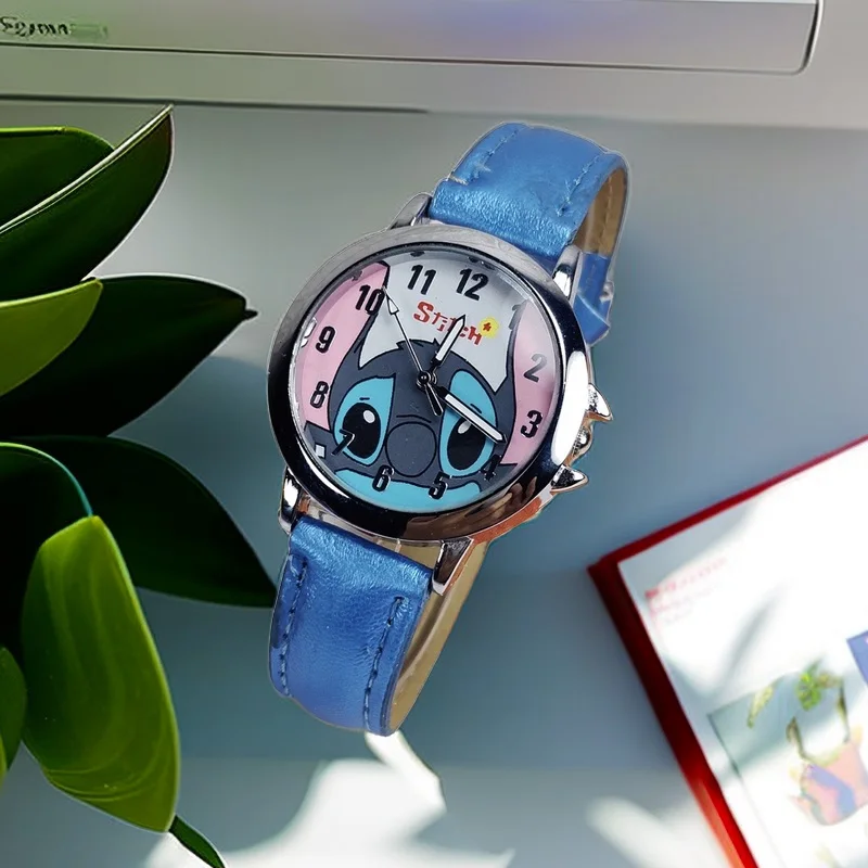 Cartoon Disney Stitch orologi per bambini ragazze cinturino in pelle  orologio da donna orologio da donna impermeabile reloj infantil