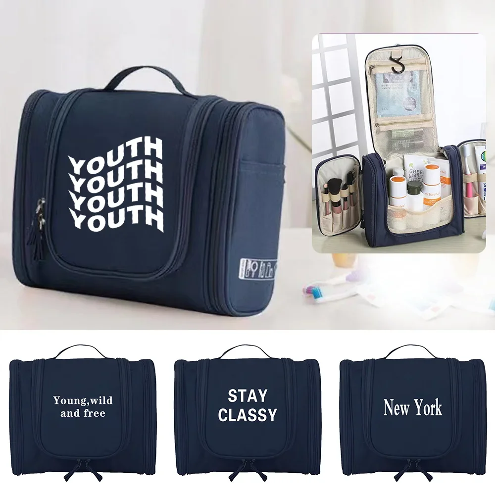 

Women's Cosmetic Bag Make Up Organizer Functional Hanging Cosmetic Bags Travel Large Capacity Handbag Walls Series 2024 New