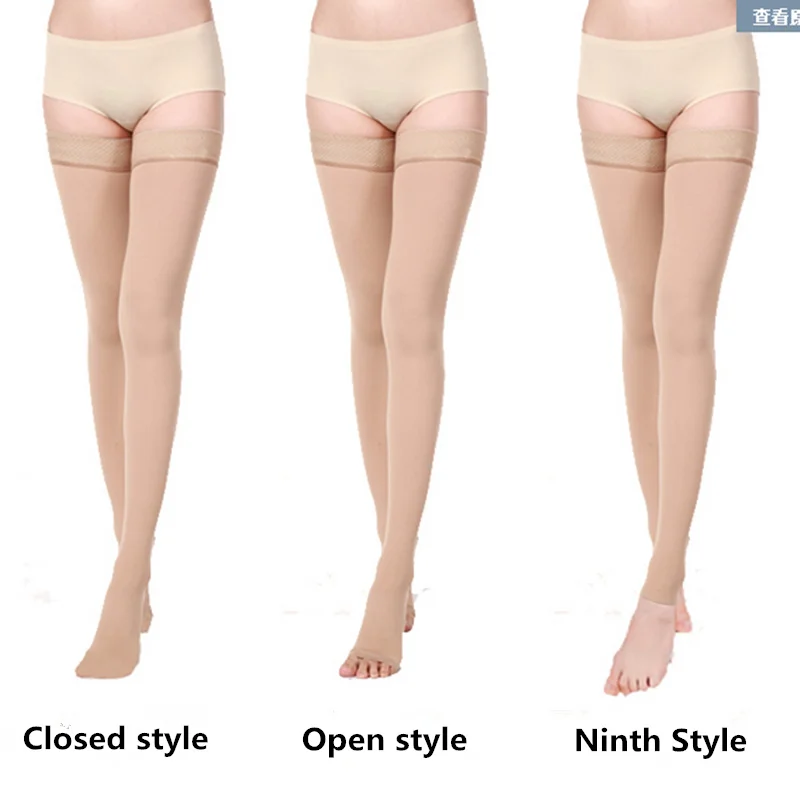 medical Gradient Compression Thigh High Stockings for varices Varicose stretch veins Stovepipe anti-embolism stockings