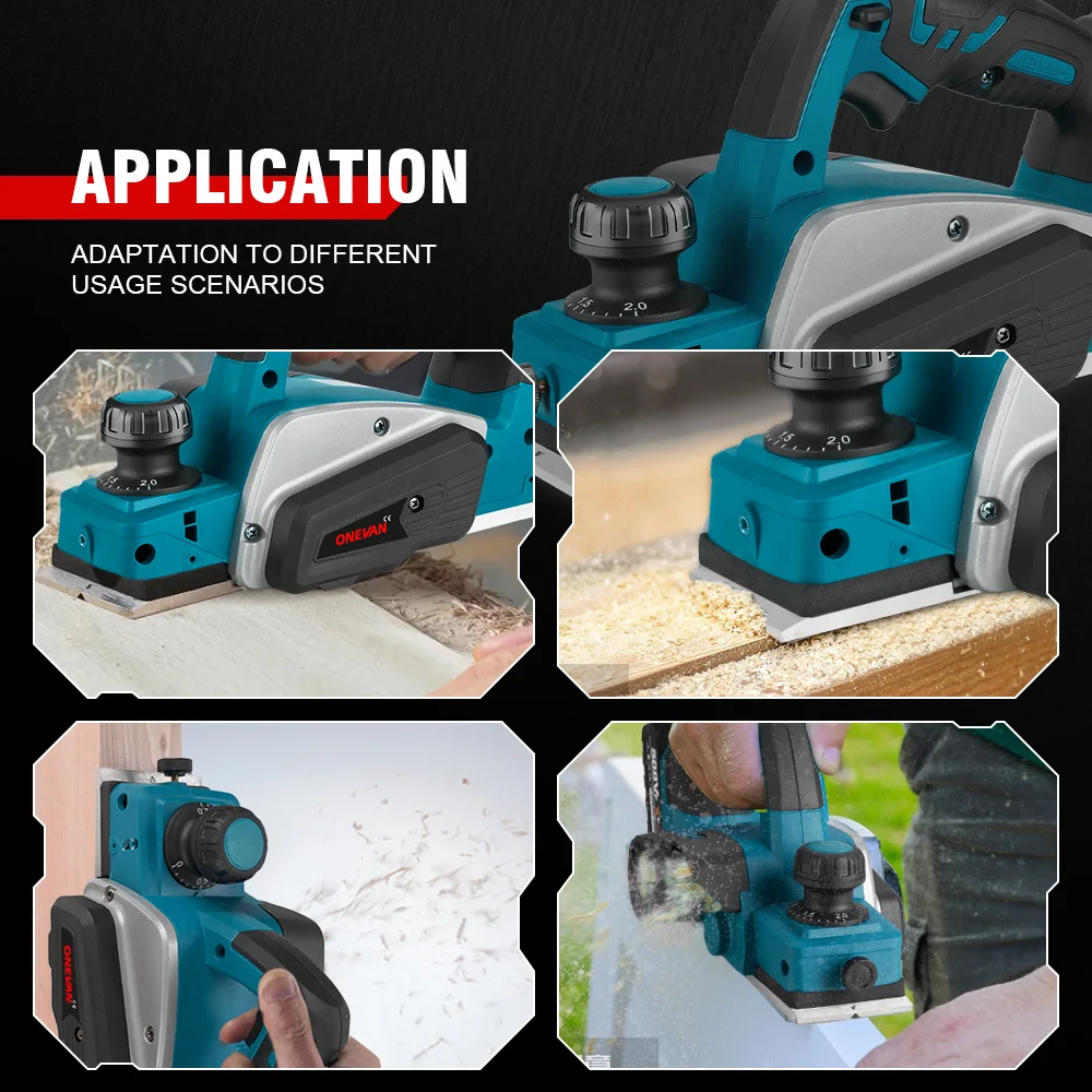 Cordless Wood Electric Planer 30000RPMB for 18V Makita Battery Wood Milling Engraving Slotting wood electric planer