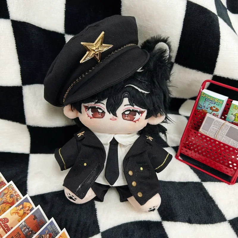 

20cm Cotton Doll Handsome Military Suit or Functional Clothing with Tie Quality and Beautiful Delicate Clothes Dolls Accessories