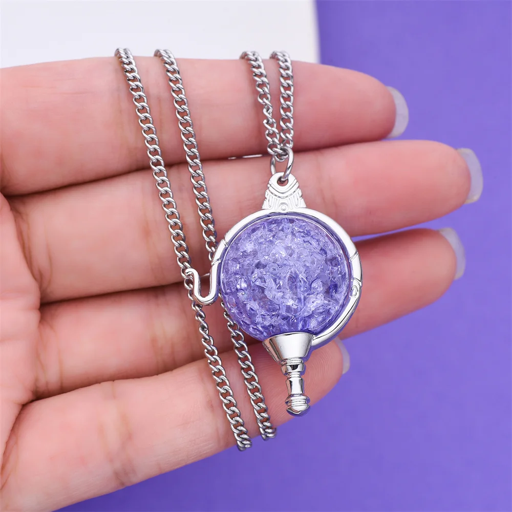 

Heart of Kandrakar Pendant Classic Purple Jewelry Anime W.i.t.c.h. Will Cosplay Necklace for Movie Fans Christmas Present