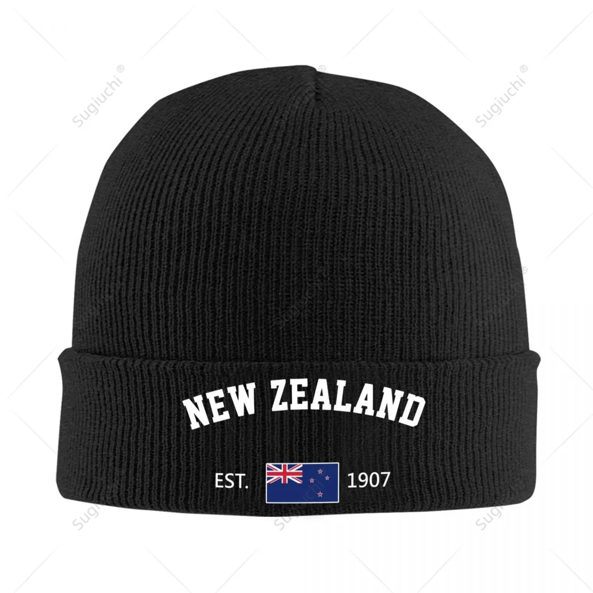 

Knitted Hat Unisex New Zealand EST.1907 Independence Day For Men Women Boys Winter Autumn Beanie Cap Warm Bonnet