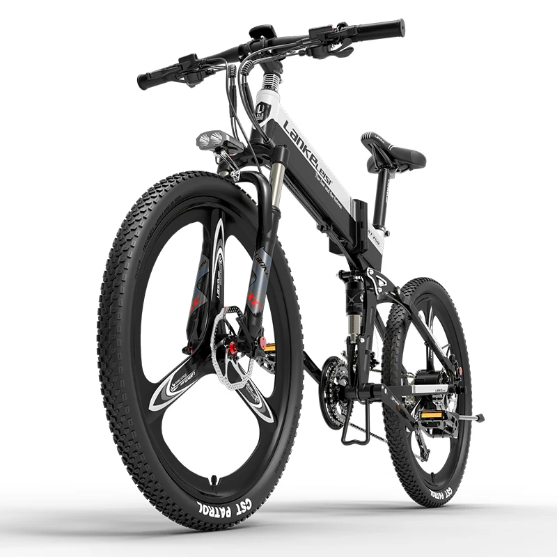 

Lankeleisi XT750 Electric Bicycle 48V 14.5AH 500W Folding Electric Mountain Bike 26 Inch ELECTR EMTB City Road hybrid E-BIKE