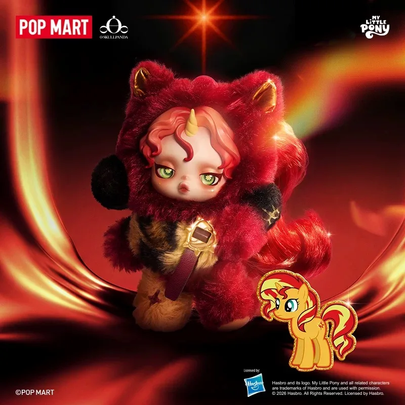 Caixa Surpresa POP MART Original SKULLPANDA X My Little Pony