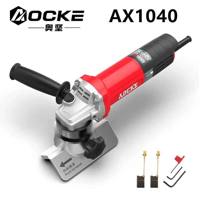 AX1040 Straight Edge Electric Chamfer Machine Metal Mold Handheld Trimmer 220V 1020W 45&deg; C 1~3.5mm Angle