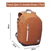 Wilson Tennis Bag Holds 2 Tennis Rackets Backpack French Open Shoulder Bag Court Racket Bag Men Women Padel Sports Backpack 2