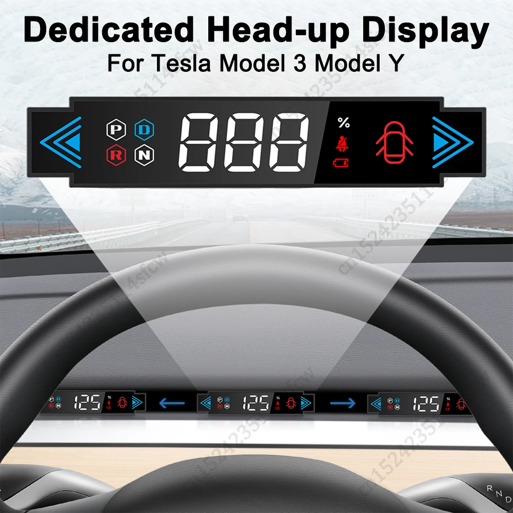 Affichage tête haute HUD pour voiture, modèle 3, modèle Y