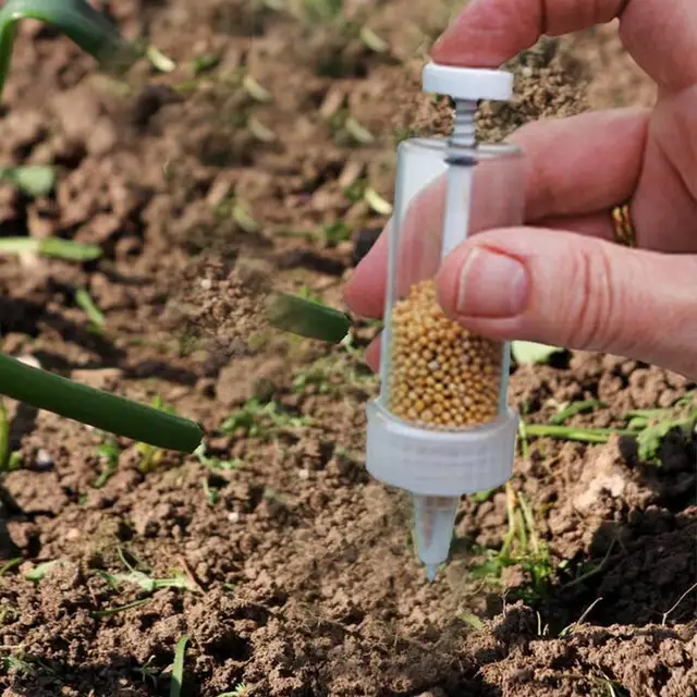 1 Dcs Mini Seeder Vetőgép -Adagolás Kézi Vetőgépek Virágpot Virágmag Ültetvény Kerti Készlet Ágy Szerszámok Kellékek