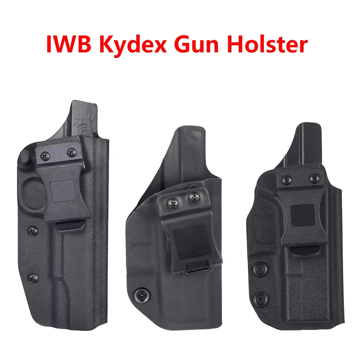 Kydex Inside Waistband Concealed Carry Holster for Glock and CZ Pistols
