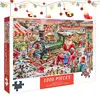 1000pieces Christmas Jigsaw Puzzles Cartoon Santa Claus Colorful Interactive Illustration Jigsaw Puzzles Holiday Favor for home 4