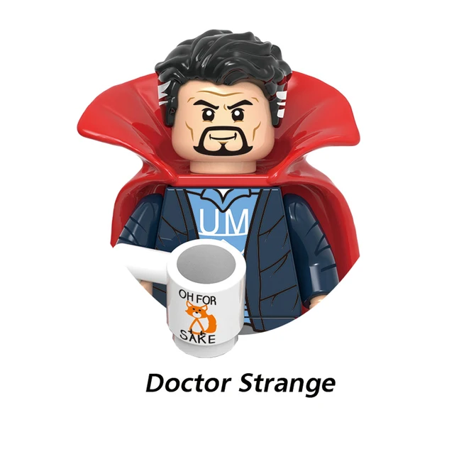 DISNEY Mysterio Doctor Octopus Spiderman Green Goblin Building Blocks Doctor Strange Sandman Lizard Action Figure Kid Toy Bricks M-X1859