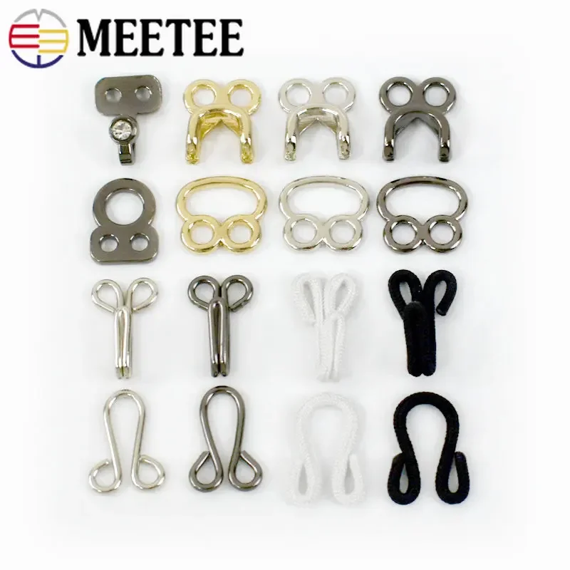 10/20Sets Metal Invisible Pant Hook Mink Coat Hidden Buckle