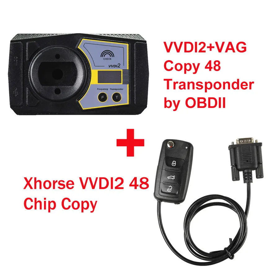 

Xhorse VVDI2 Key Programmer Full Version with VAG Copy 48 Transponder by OBDII Plus 48 Data Collector