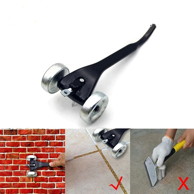 Worker-herramienta portátil de aluminio fundido, accesorios duraderos de  pared, rascador de juntas de rueda de patín de ladrillo, limpieza de  grietas, azulejos de cerámica - AliExpress