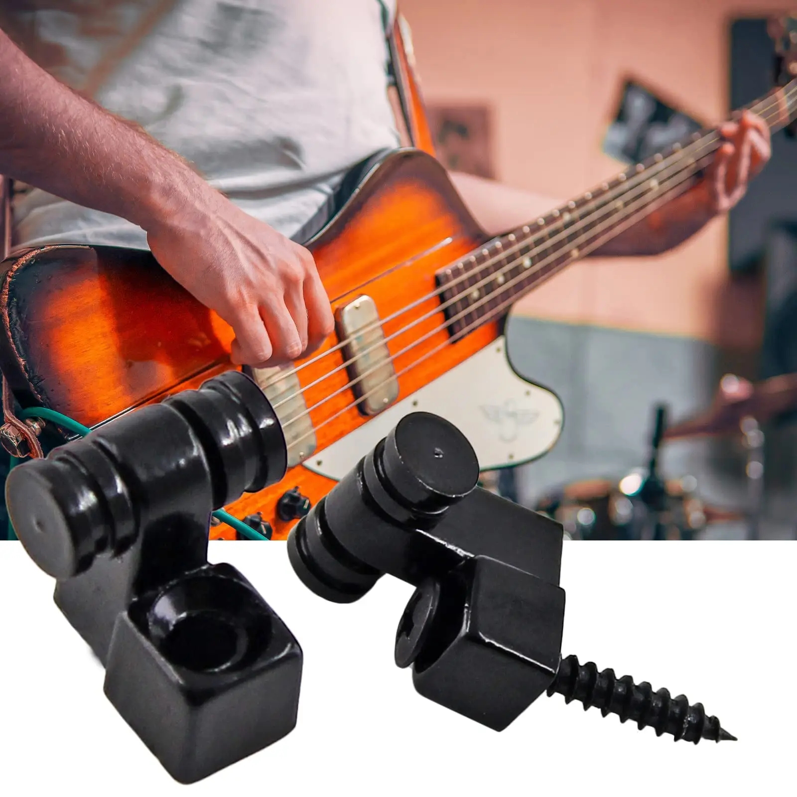 Miwayer E-Gitarren-Rollensaitenführung Saitenhalter Ersatz für Bassgitarren-Zubehör – Detail 6