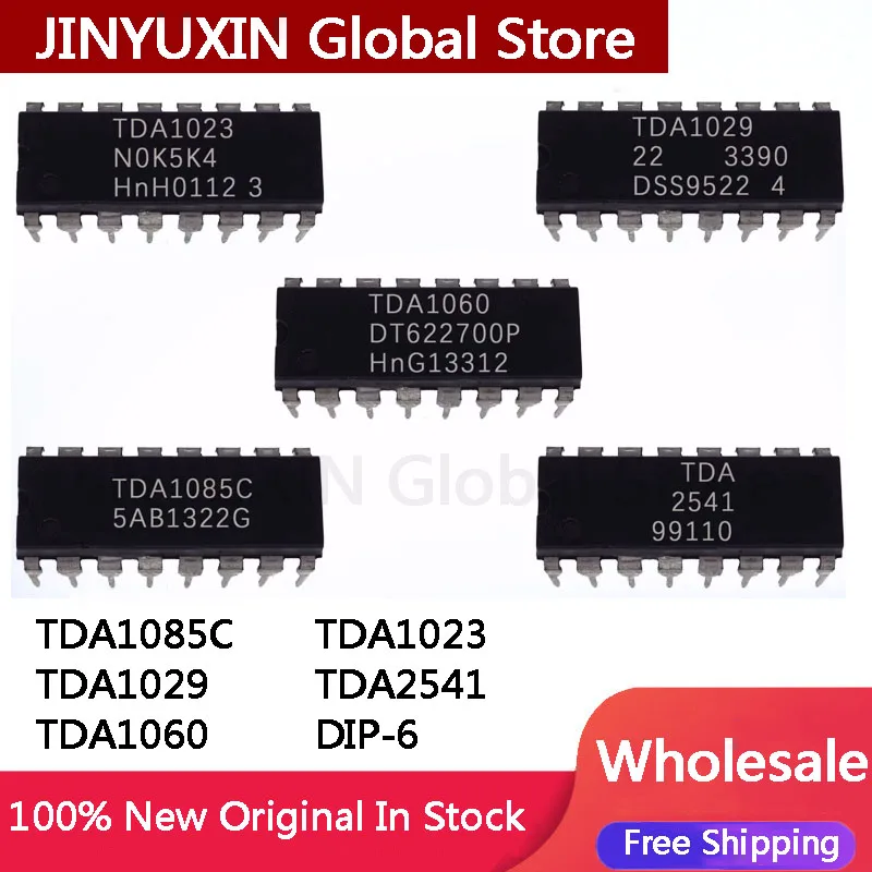 100% 신제품 TDA1085C TDA1029 TDA1060 TDA1023 TDA2541 DIP-16 IC 칩 재고 도매, 2 개