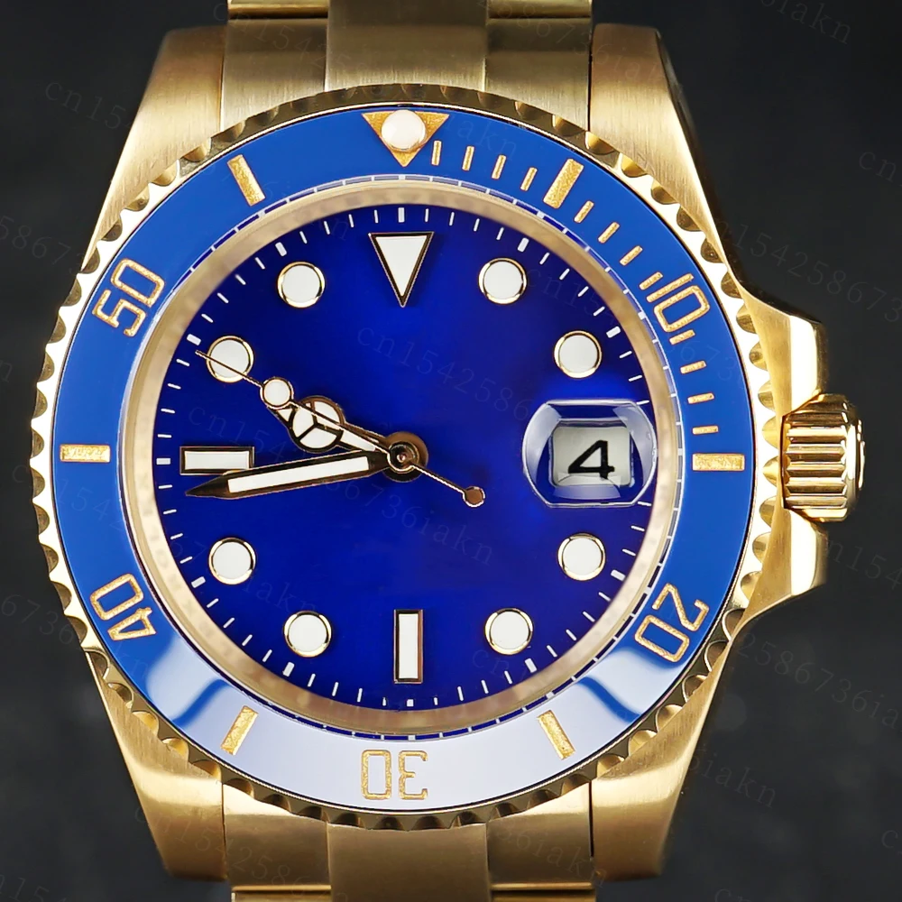 2022 Fashion New 40mm Men's Leisure Sports Sapphire Mirror Stainless Steel Material Waterproof Automatic Mechanical Watch