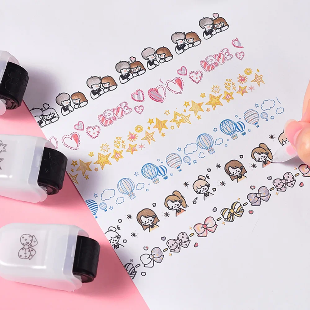 Plastic Rolling Flower Seal Creative DIY Roller Lace Decoration Band