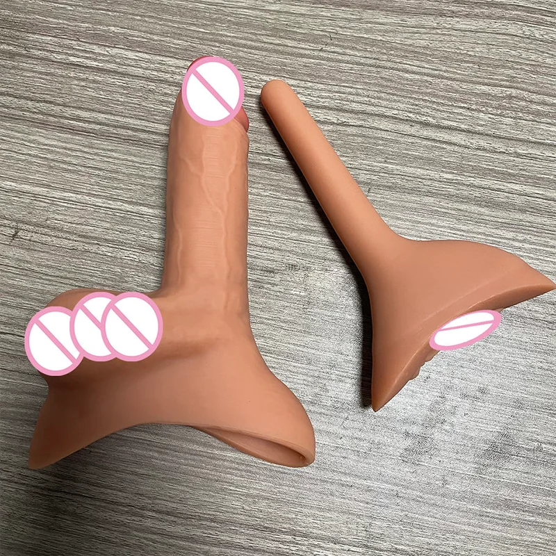 Transgender Prosthetic 3 in 1 Strap On Penis Packer with Silicone Insert Rod STP Device for FTM GOFLYING Packer