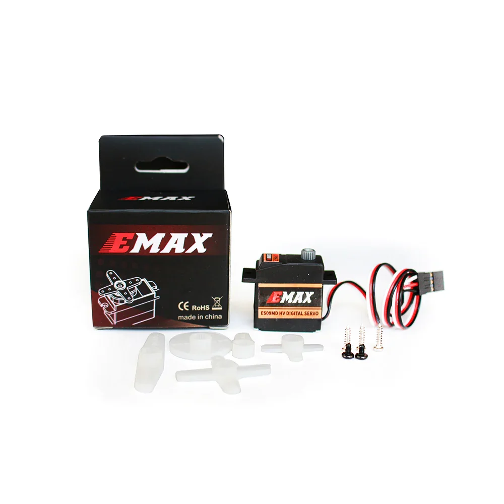 

EMAX ES09MD HV универсальный металлический сервопривод высокого напряжения для радиоуправляемых автомобилей, вертолетов, самолетов
