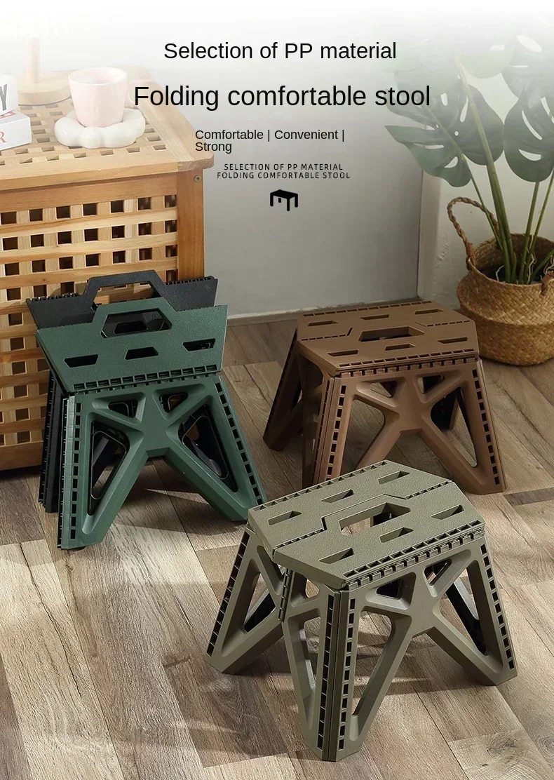 Tabouret pliant d'extérieur à forte capacité de charge