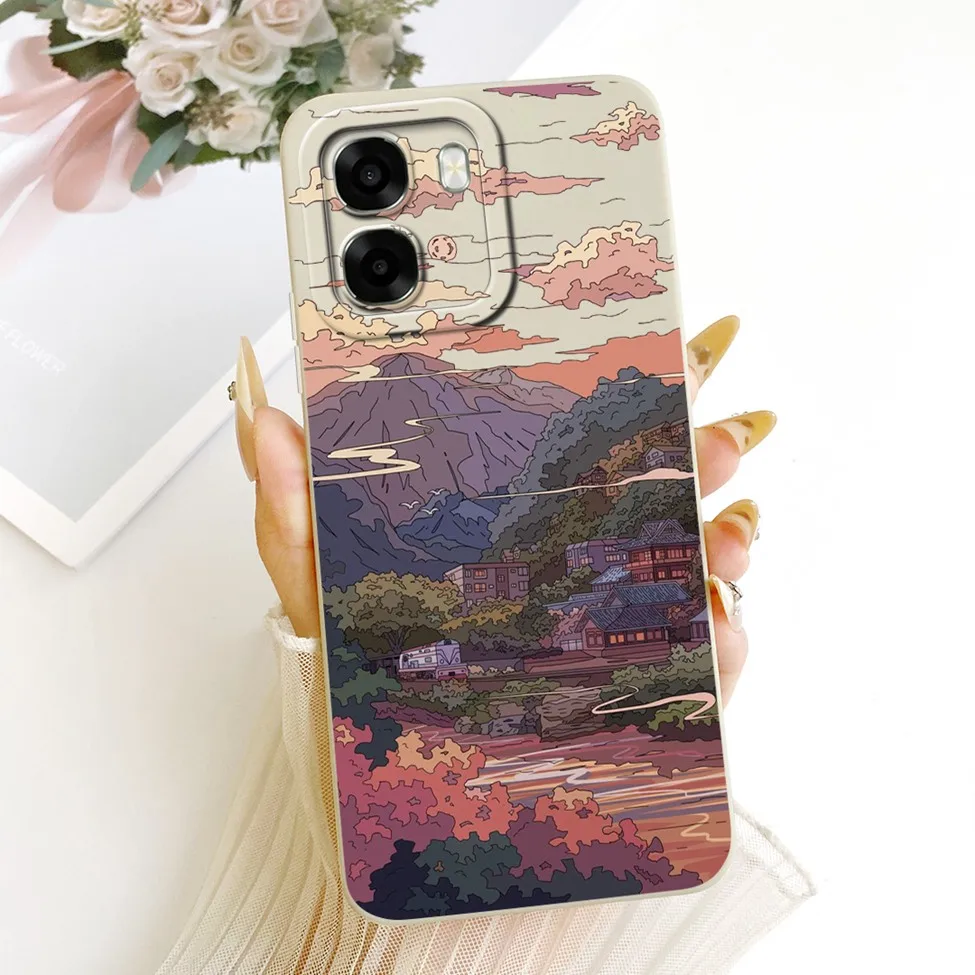 Luxury Fashion Cute Painted Silicone Case - Oppo A6 Series