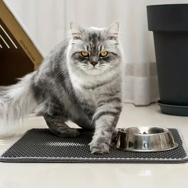 EVA Double Layer Cat Litter Pad Waterproof Non-slip Sand Basin Filter Kitten Pet Carpet Bed Pads For Cats Pet Clean Supplies 5