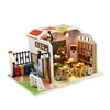 Class M907 Wooden Doll House Classroom Toys Diy Dollhouse Furnitures Music Kids Furniture Minature Doll Houses Kit Poppenhuis 1