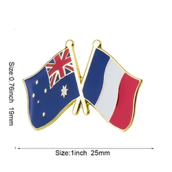 Australian Flag Lapel Pin Badge Brooch (XY1024)